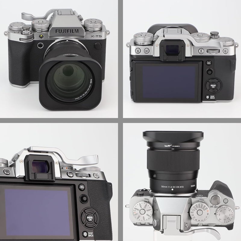 Haoge Thumb Up Rest Hand Grip for Fujifilm XT5 (Silver for Fuji X-T5) - Image 4